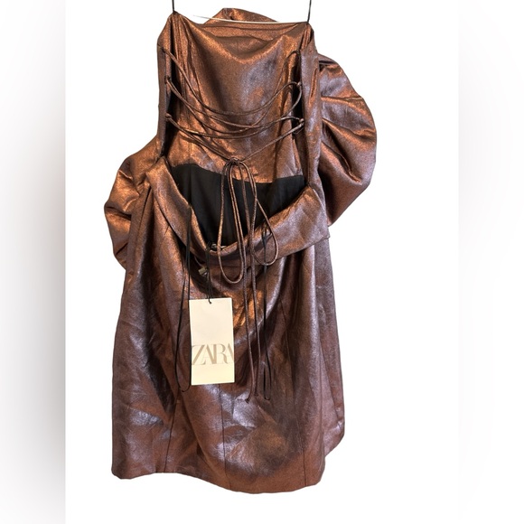 ZARA VOLUMINOUS ROSES FLOWER DRESS - Picture 5 of 5